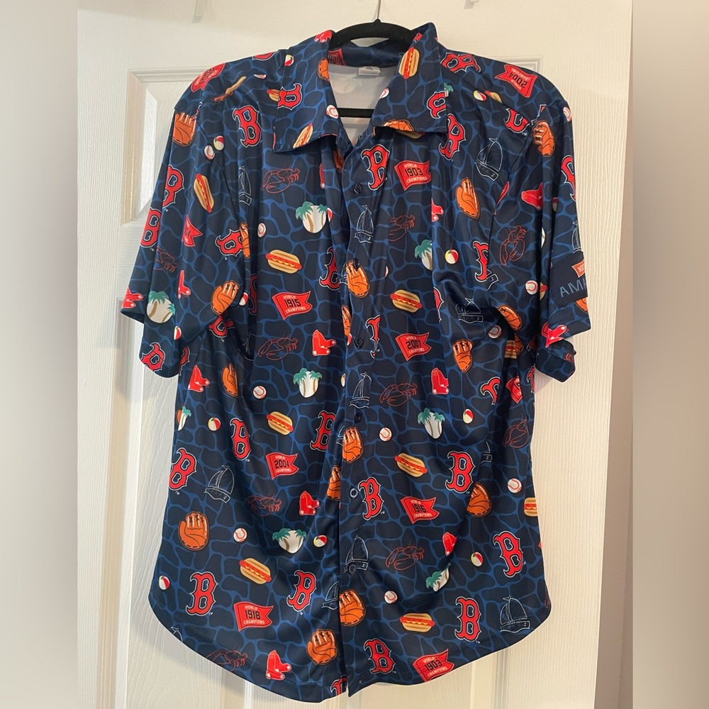 Boston Red Sox Hot Dog Hawaiian Shirt